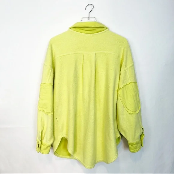 Free people ruby yellow oversized jacket S - Picture 3 of 8